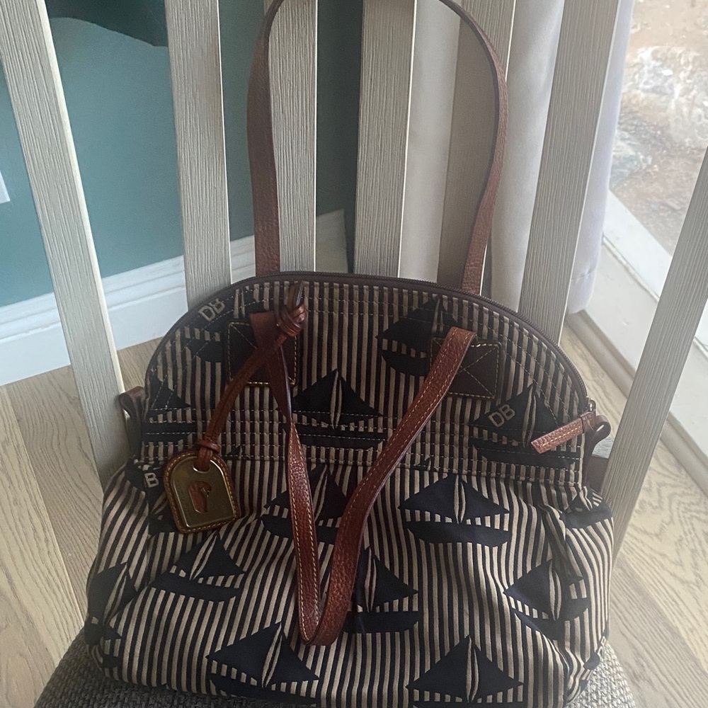 Dooney & Bourke Sailboat Stripe Tote